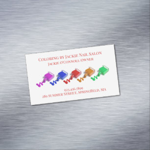 Nail Salon Artist Magnetische Visitenkarte