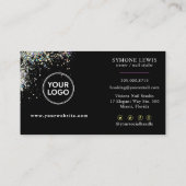 Nail Salon Bold Logo Visitenkarte (Rückseite)