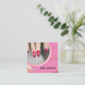 Nail Salon Business Card Begleitkarte (Stehend Vorderseite)