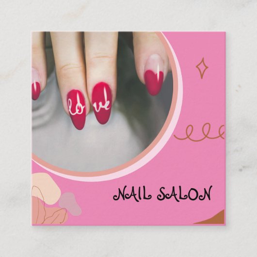 Nail Salon Business Card Begleitkarte (Vorderseite)