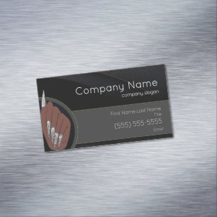 Nail Salon Business Card Magnet