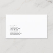 Nail Salon Business Card Pastel Blätter Visitenkarte (Rückseite)