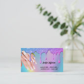 Nail Salon Business Card Terminkarte (Stehend Vorderseite)
