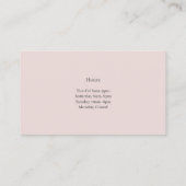 Nail Salon Business Card Visitenkarte (Rückseite)