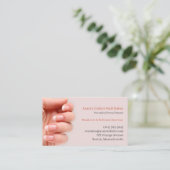 Nail Salon Business Card Visitenkarte (Stehend Vorderseite)