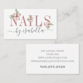Nail Salon Business Card Visitenkarte (Vorne/Hinten)