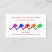 Nail Salon Business Card Visitenkarte (Vorderseite)