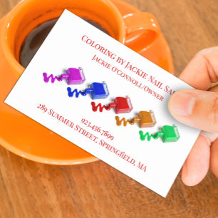 Nail Salon Business Card Visitenkarte