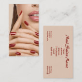 Nail Salon Business Card Visitenkarte (Vorne/Hinten)