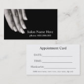 Nail Salon Business Cards Terminkarte (Vorne/Hinten)