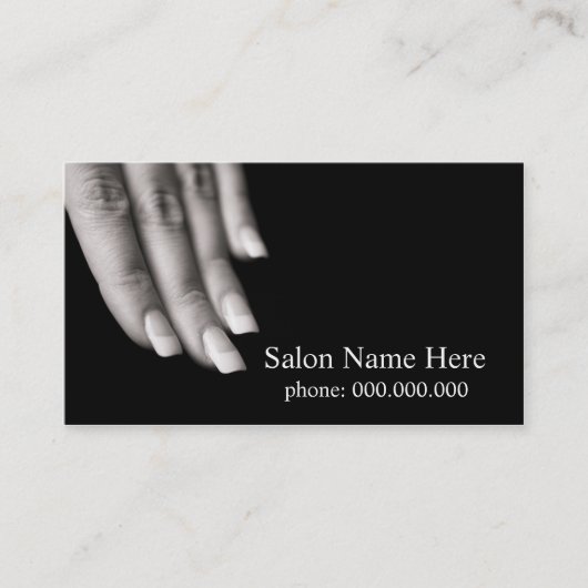Nail Salon Business Cards Terminkarte (Vorderseite)