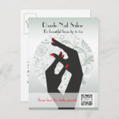 Nail Salon der Postkarte (Vorne/Hinten)