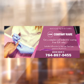 Nail Salon Editable Benutzerdefinierte Fensterklam Fensteraufkleber (Blatt 2)