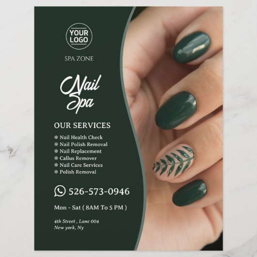 Nail Salon Editable Flyer (Vorne)