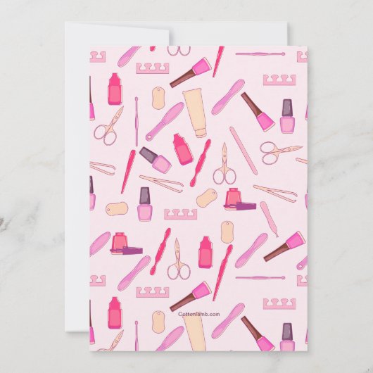 Nail Salon Einladung (Rückseite)