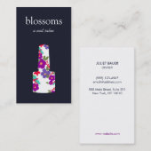 Nail Salon Floral Nail Polnische Flasche Visitenkarte (Vorne/Hinten)