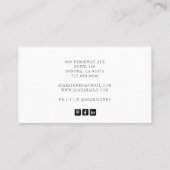 Nail Salon Foto, moderner Nageltechniker Visitenkarte (Rückseite)