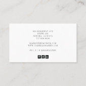 Nail Salon Foto, moderner Nageltechniker Visitenkarte (Rückseite)