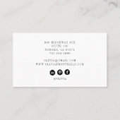 Nail Salon Foto, moderner Nageltechniker Visitenkarte (Rückseite)