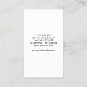 Nail Salon Glitzer Polnische Flasche Visitenkarte (Rückseite)