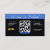 Nail Salon Google Review Card Vorlage mit QR Visitenkarte (Rückseite)
