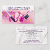 Nail Salon Hintergrund | Maniküre Treuekarte (Vorne/Hinten)