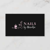 Nail Salon Logo Ernennung Visitenkarte (Vorderseite)