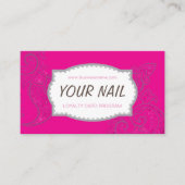 Nail Salon Loyalty Business Card  Visitenkarte (Vorderseite)