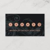 Nail Salon Loyalty Discount Business Card Treuekarte (Rückseite)
