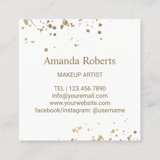 Nail Salon Makeup Artist 12 Briefmarke Loyalität Treuekarte (Rückseite)