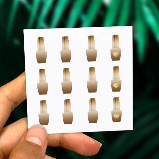 Nail Salon Makeup Artist 12 Briefmarke Loyalität Treuekarte