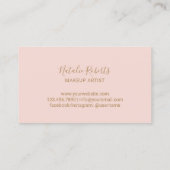 Nail Salon Makeup Artist Manicurist Pinselothek Zü Treuekarte (Rückseite)