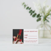 Nail Salon Makeup-Künstler mit der Personalkarte Terminkarte (Stehend Vorderseite)