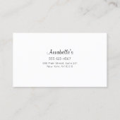 Nail Salon Manicurist Kundenloyalty 10 Punch Treuekarte (Rückseite)