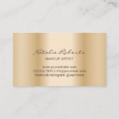 Nail Salon Manicurist Modern Gold Loyalität Treuekarte (Rückseite)