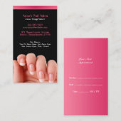 Nail Salon mit Visitenkarte Terminkarte (Vorne/Hinten)