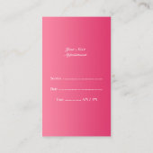 Nail Salon mit Visitenkarte Terminkarte (Rückseite)