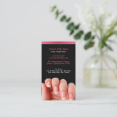 Nail Salon mit Visitenkarte Terminkarte (Stehend Vorderseite)