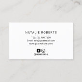 Nail Salon Modern Gold Polnischer Flaschenmanikuri Visitenkarte (Rückseite)