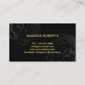 Nail Salon Moderne Kunst, Dichtung und Musik Visitenkarte (Rückseite)