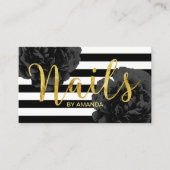 Nail Salon Moderne Kunst, Dichtung und Musik Visitenkarte (Vorderseite)