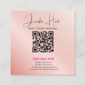 Nail Salon Modernes Minimalistisch Quadratische Visitenkarte (Vorderseite)