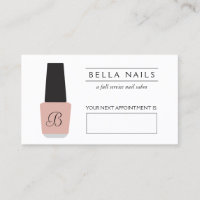 Nail Salon Monogram auf der blush-pink-Anstellungs