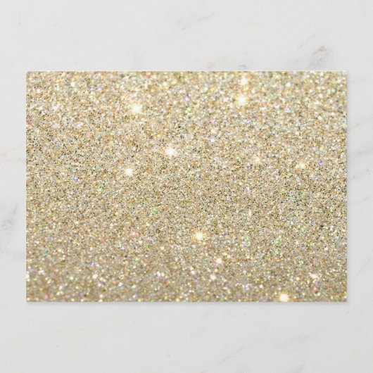 Nail Salon Monogram on Gold Glitzer - Gift Card (Rückseite)