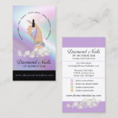Nail Salon Nail Tech Diamond Nails Kunstmanikurin Visitenkarte (Vorne/Hinten)