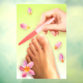 Nail Salon Pedicure Floral Realistisch Fensteraufkleber (Blatt 3)