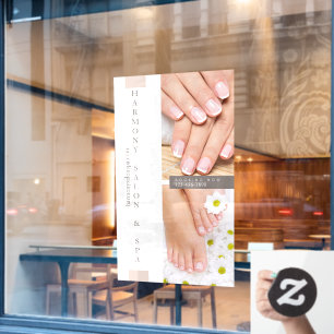 Nail Salon Pedicure Nails Groß anpassen Fensteraufkleber