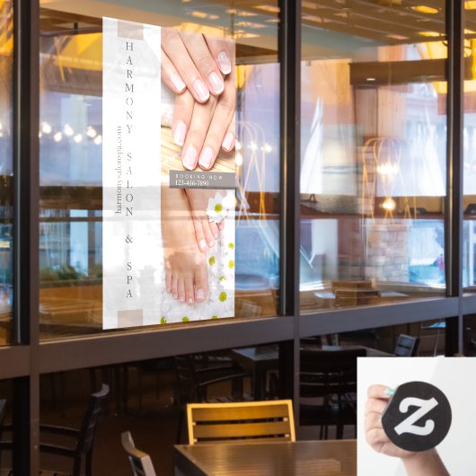 Nail Salon Pedicure Nails Groß anpassen Fensteraufkleber (Restaurantfenster)