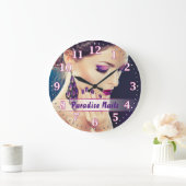 Nail Salon Personalizable Wall Clock Große Wanduhr (Zuhause)