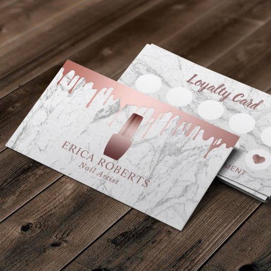 Nail Salon Polish Makeup Artist Marmortreue Treuekarte